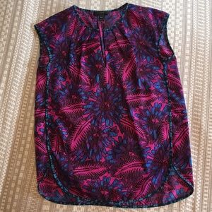 J. Crew silk floral blouse